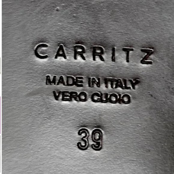 Carritz Gray Italian Suede Leather Almond Toe Zipper Ankle Boots - Size 8.5 - Picture 8 of 8